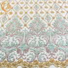 Lovely MDX Decorative Colorful Lace Fabric Handmade Embroidery 140cm Width