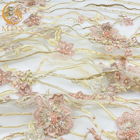 French 3D Applique Lace Fabric Decoration Embroidered Lace Material