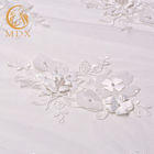 Classical White Lace Fabrics Material Handmade 80% Nylon 0.9144m Length