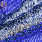 Water Soluble Sequined Lace Fabric 135cm Width African Textile Pattern Handmade