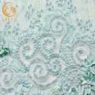 MDX Soft 3D Floral Embroidered Lace Fabric Handmade For Party Dresses