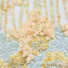 Distinctive 3D Floral Lace Handwork Decoration Lace Fabric For Dress