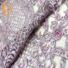 Elegance Beautiful Handmade Lace Fabric 20% Polyester For Party Dress