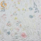Handwork 3D Applique Lace Fabric Colorful Beautiful Lace Material