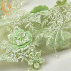 Creative Handmade Lace Fabric Beaded 3D Embroidery Bridal Lace Appliques