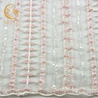 MDX 3D Bridal Lace Fabrics 20% Polyester Lace Material For Dress