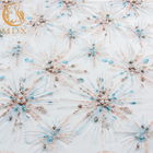 Tulle Embroidery Sequin Lace Fabric Sparkly 20% Polyester For Women Dresses