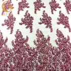 MDX Mesh Embroidery Glitter Lace Fabric Water Soluble With Sequins