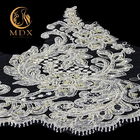 Knitting Beaded Lace Trim Hand Made 20% Polyester 135cm Width For Dress