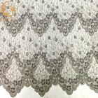 High Quality Grey Beaded Decoration Handmade Lace Fabric For Evening Dress